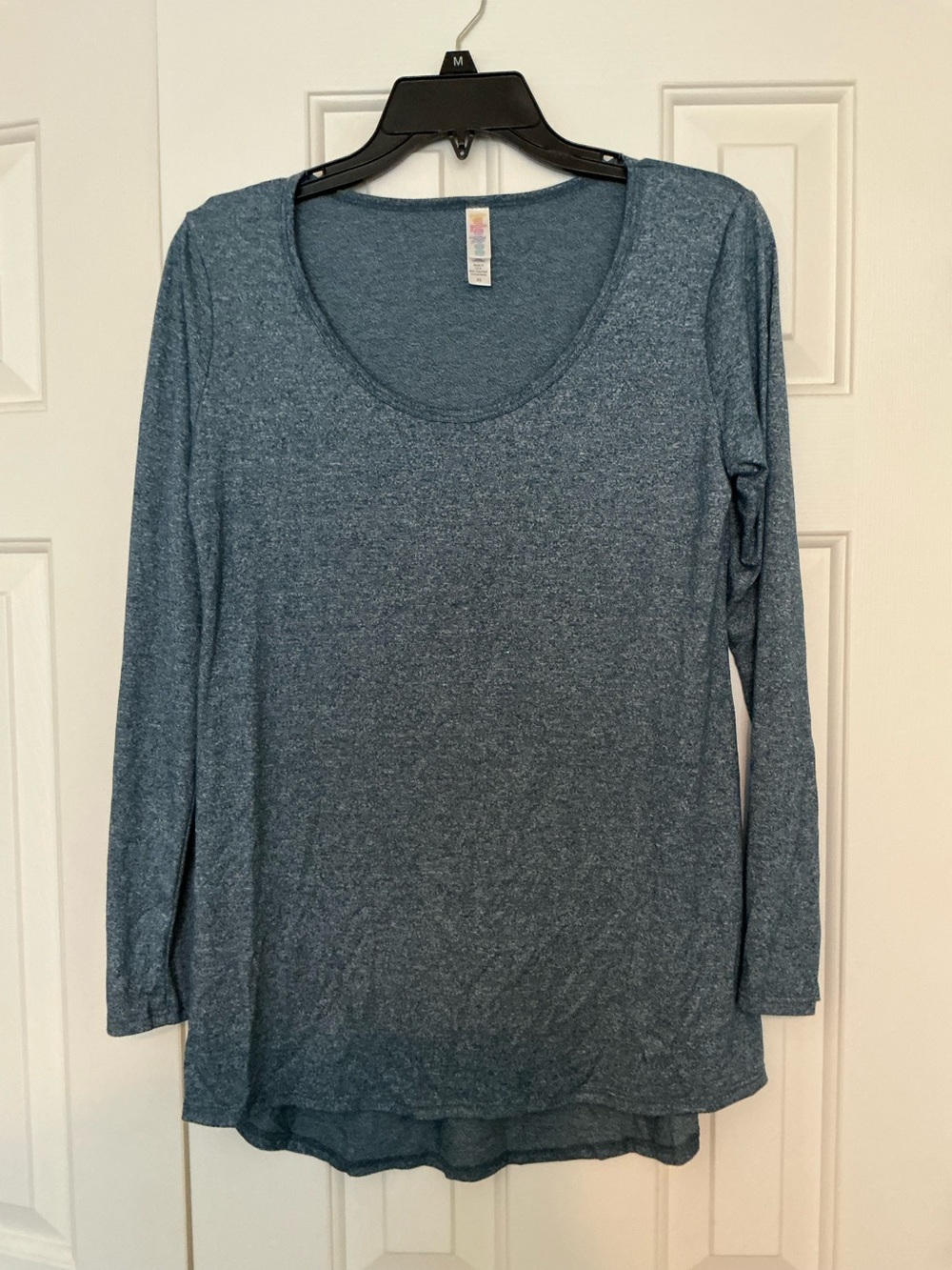Lularoe XS Heathered Blue Long Sleeve Tunic Top